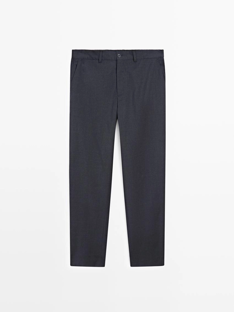 Брюки из шерсти в клетку