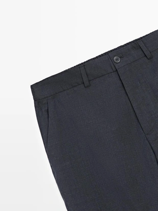 Брюки из шерсти в клетку- Заказать в России