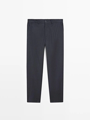 Брюки из шерсти в клетку- Заказать в России