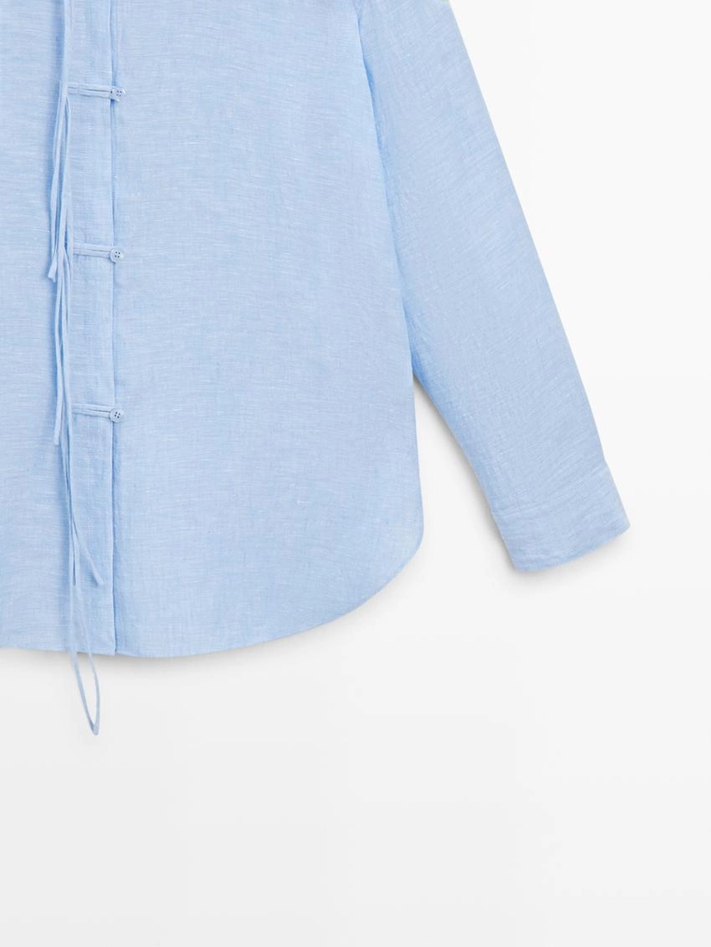 Рубашка из 100% льна flowing