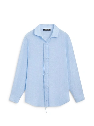 Рубашка из 100% льна flowing- Заказать в России