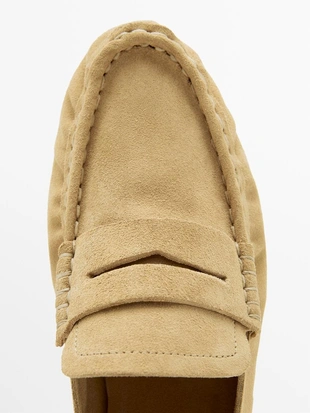 Мягкие мокасины из разделанной кожи- Заказать в России