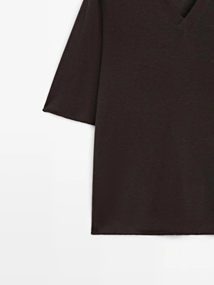 Свитер из шелково-шерстяной смеси в стиле оверсайз- Заказать в России