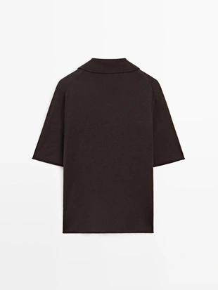 Свитер из шелково-шерстяной смеси в стиле оверсайз- Заказать в России