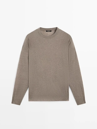 Свитер из шерстяной смеси в стиле oversize- Заказать в России