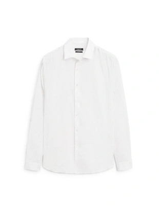 Рубашка в полоску из хлопкового смесового материала- Заказать в России