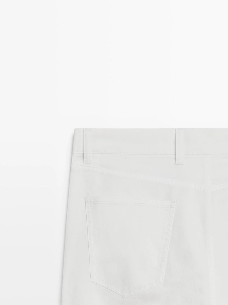 Брюки с эффектом денима и зауженным кроем