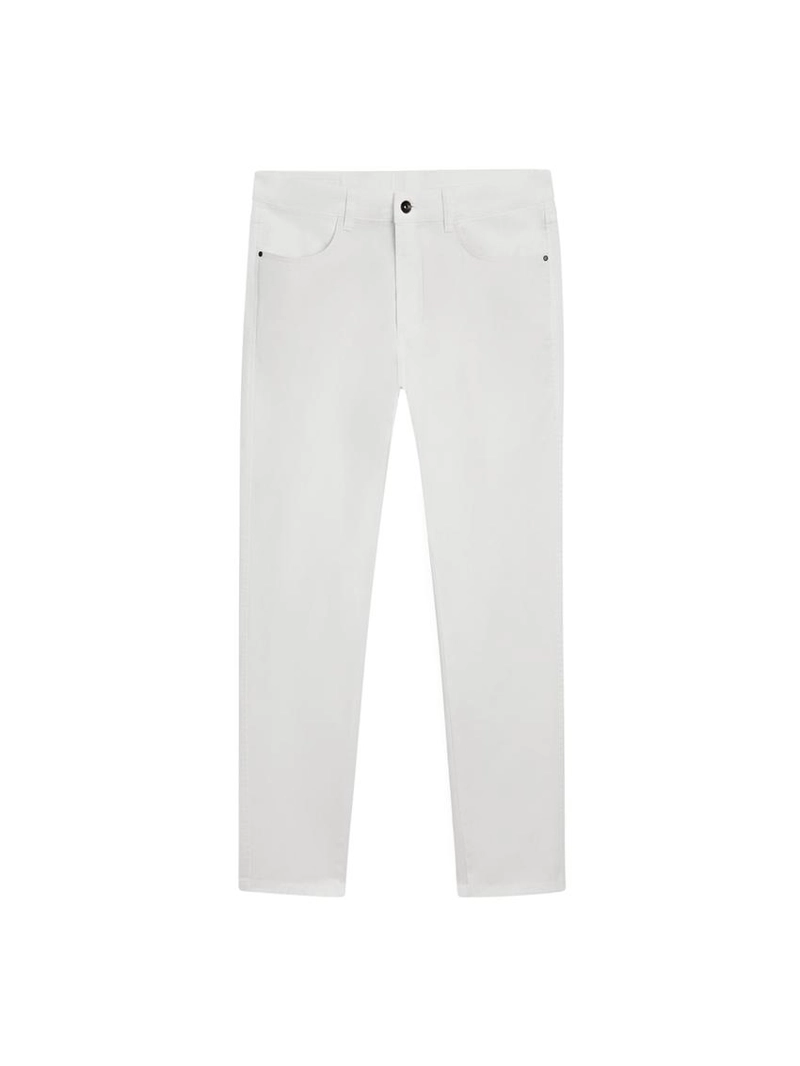 Брюки с эффектом денима и зауженным кроем