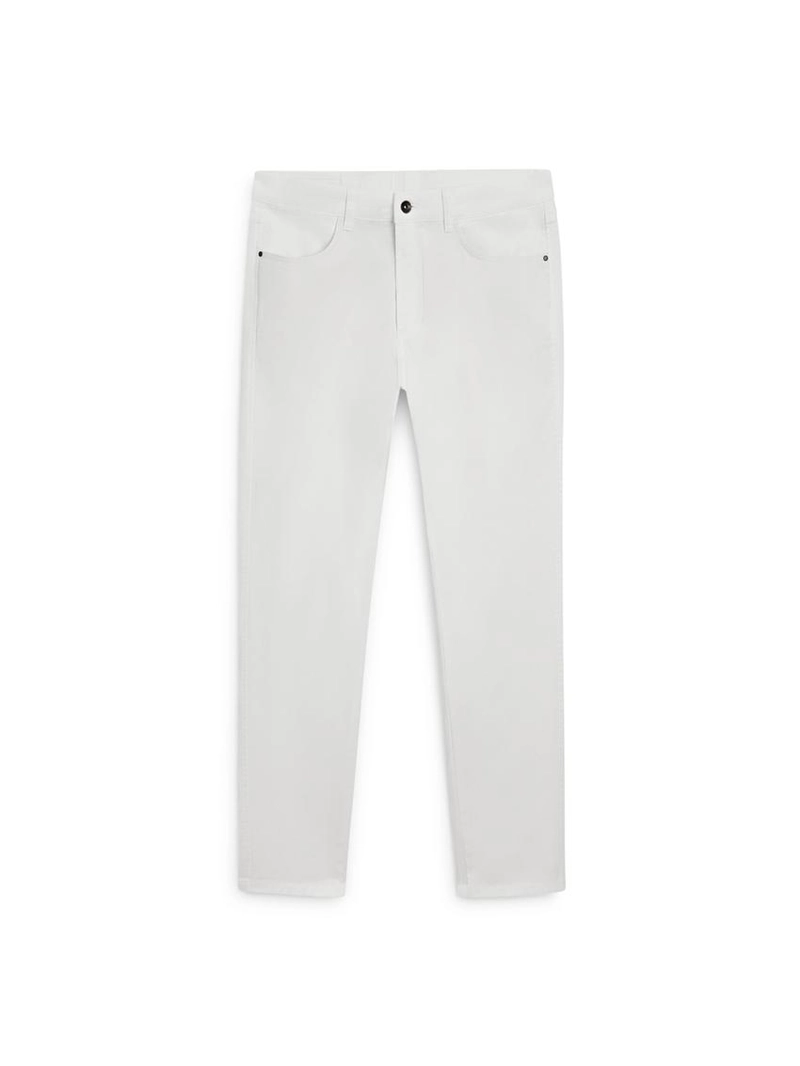 Брюки с эффектом денима и зауженным кроем