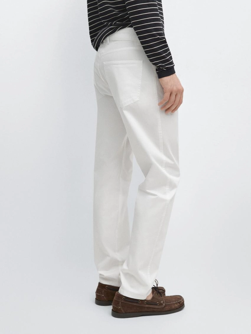 Брюки с эффектом денима и зауженным кроем