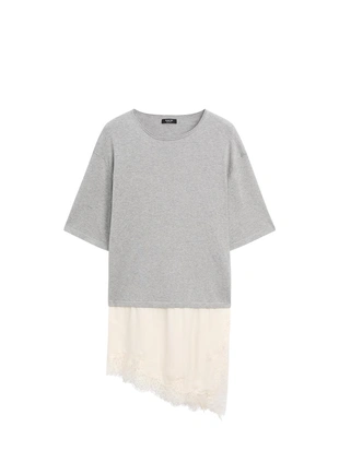 Свитер с кружевными деталями- Заказать в России