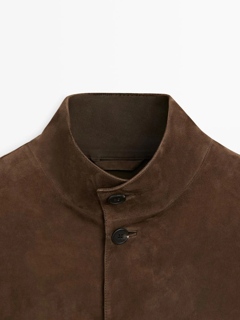 Замшевая кожаная куртка