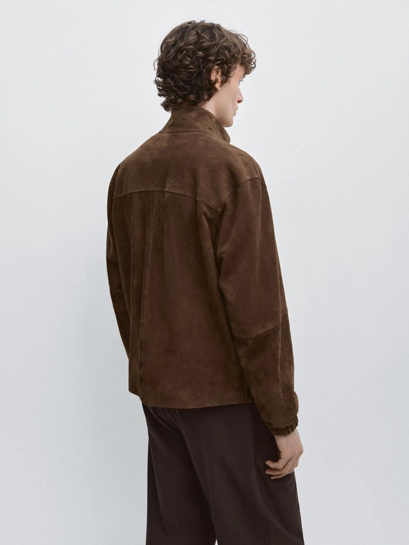 Замшевая кожаная куртка