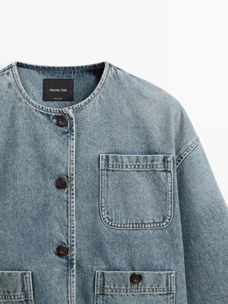 Джинсовая короткая куртка