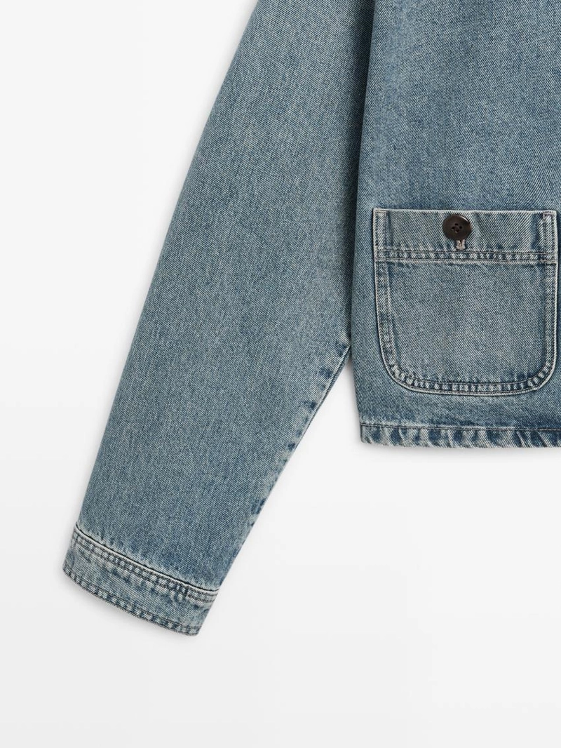 Джинсовая короткая куртка