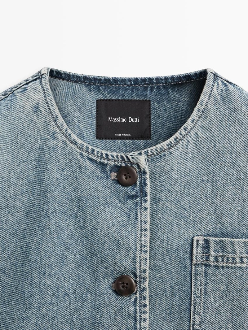 Джинсовая короткая куртка