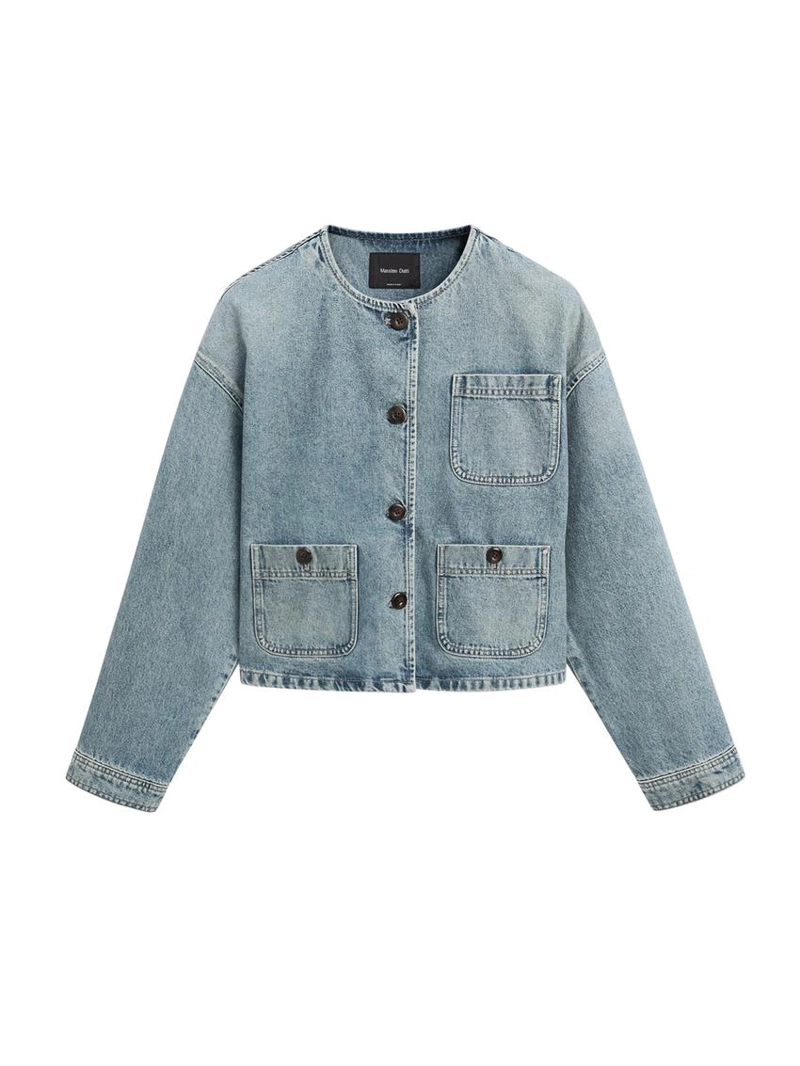 Джинсовая короткая куртка