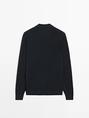 Кардиган из льняного трикотажа с пуговицами- Заказать в России