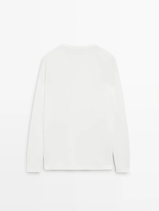 Лонгслив с деталями воротника- Заказать в России