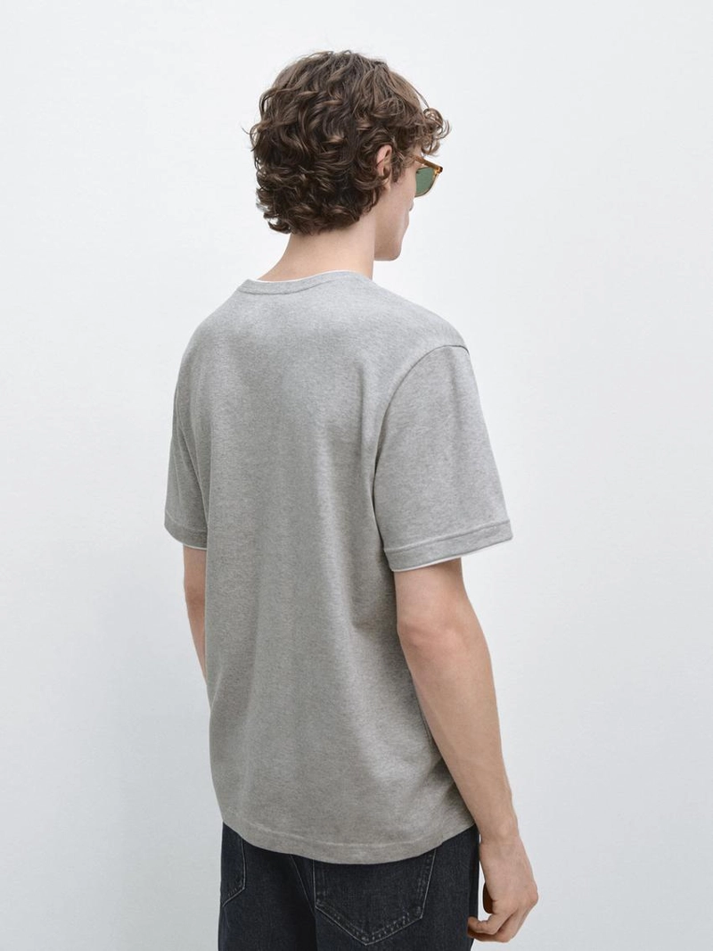 Футболка из 100% хлопка с контрастными деталями