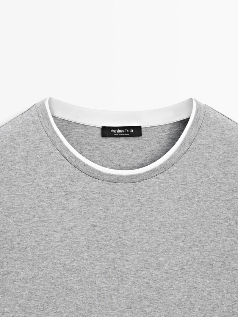 Футболка из 100% хлопка с контрастными деталями