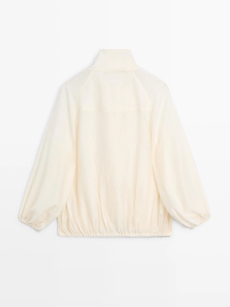 Прозрачный бомбер massimo dutti