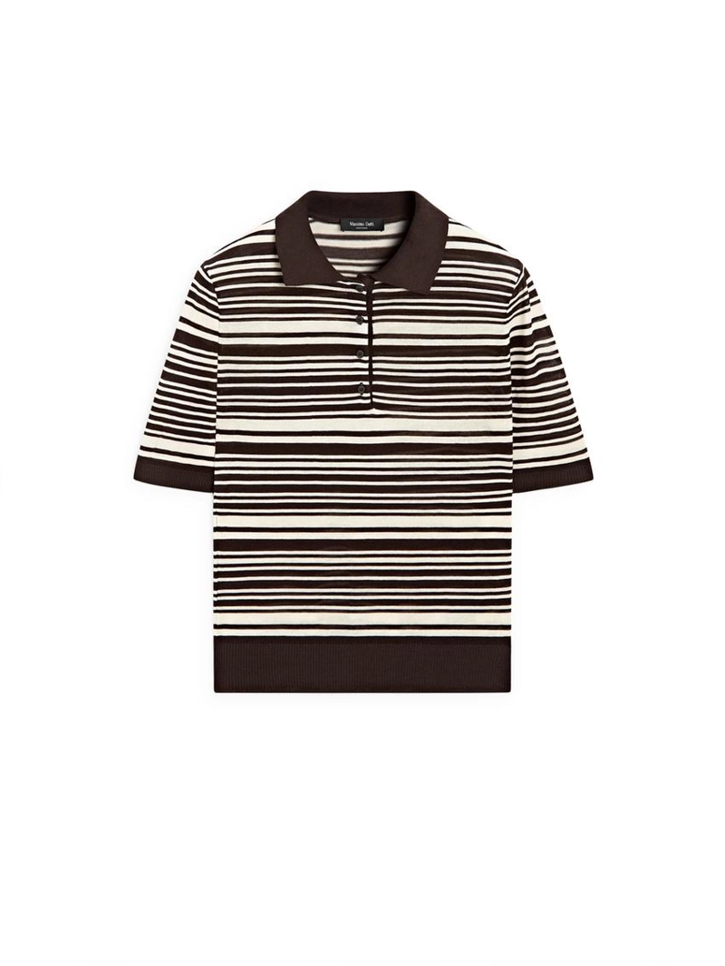 Поло из 100% хлопка в полоску