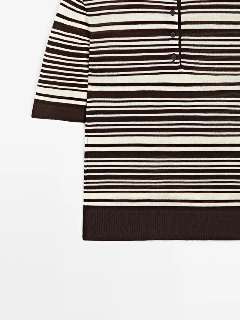 Поло из 100% хлопка в полоску