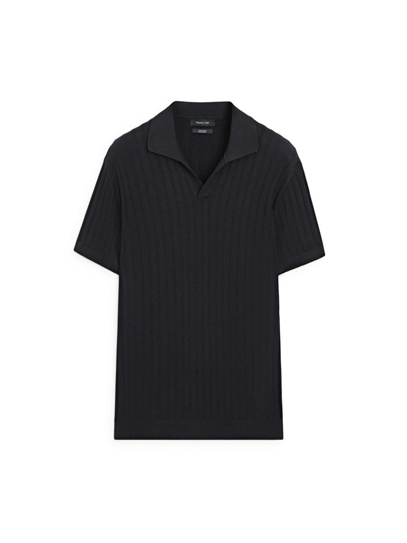 Свитер-поло крупной вязки