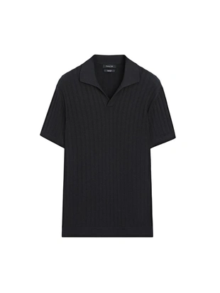 Свитер-поло крупной вязки- Заказать в России