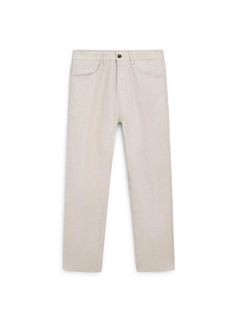 Льняные брюки полу-джоггеры