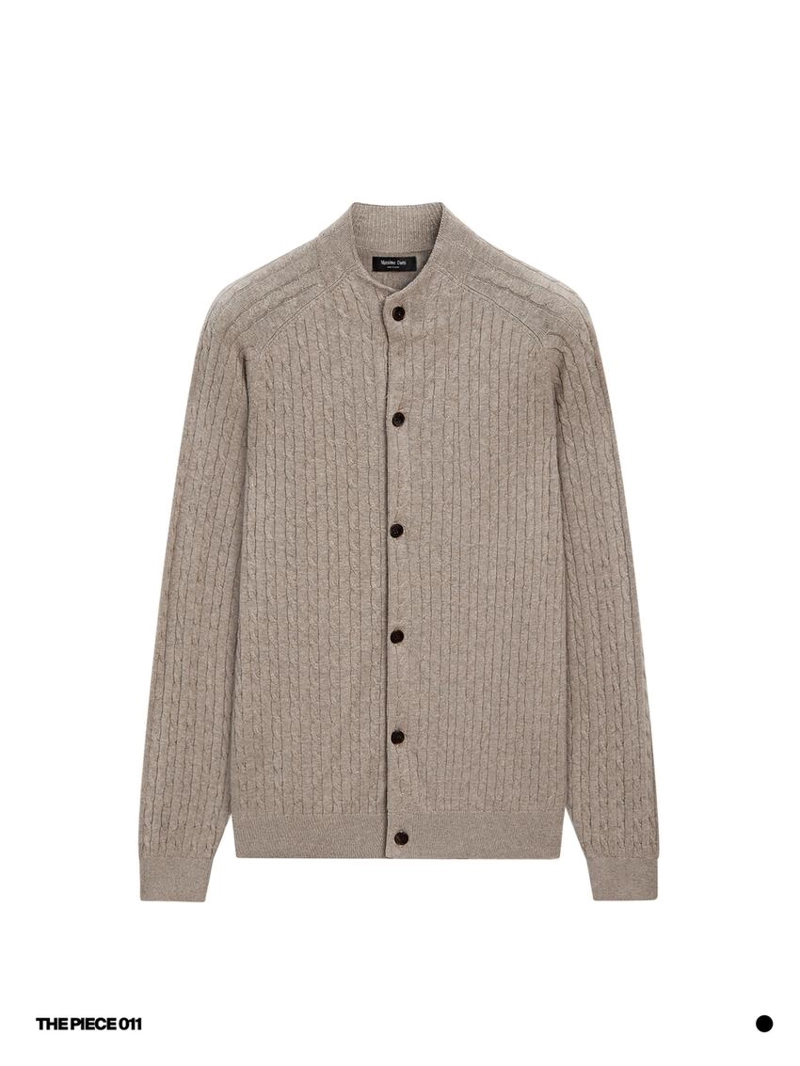 Кардиган из хлопкового микса с пуговицами