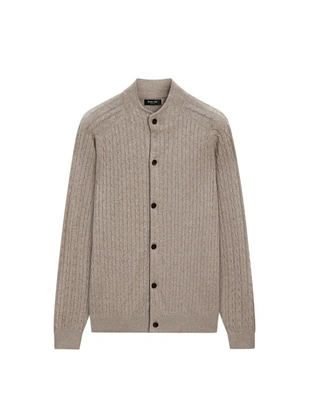 Кардиган из хлопкового микса с пуговицами- Заказать в России