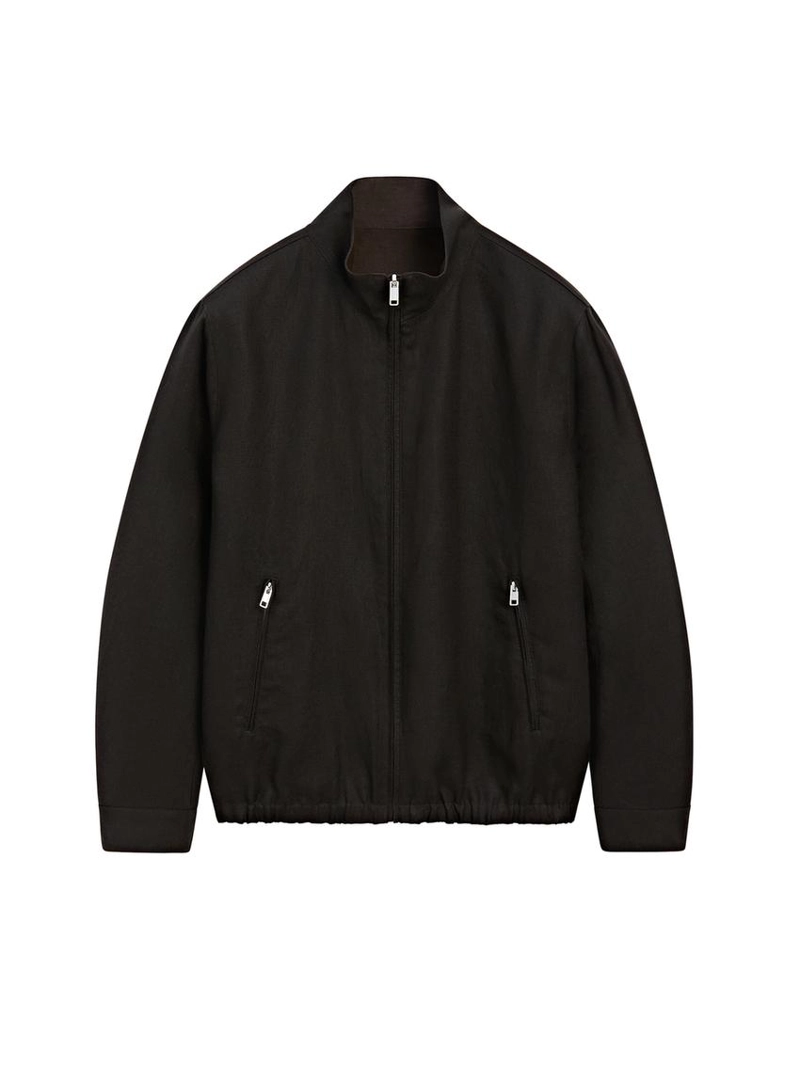 Поворотный льняной пиджак