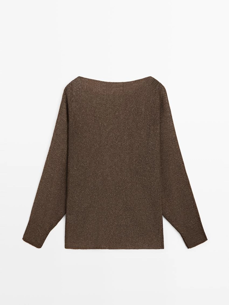 Джемпер из вязаного хлопкового микса