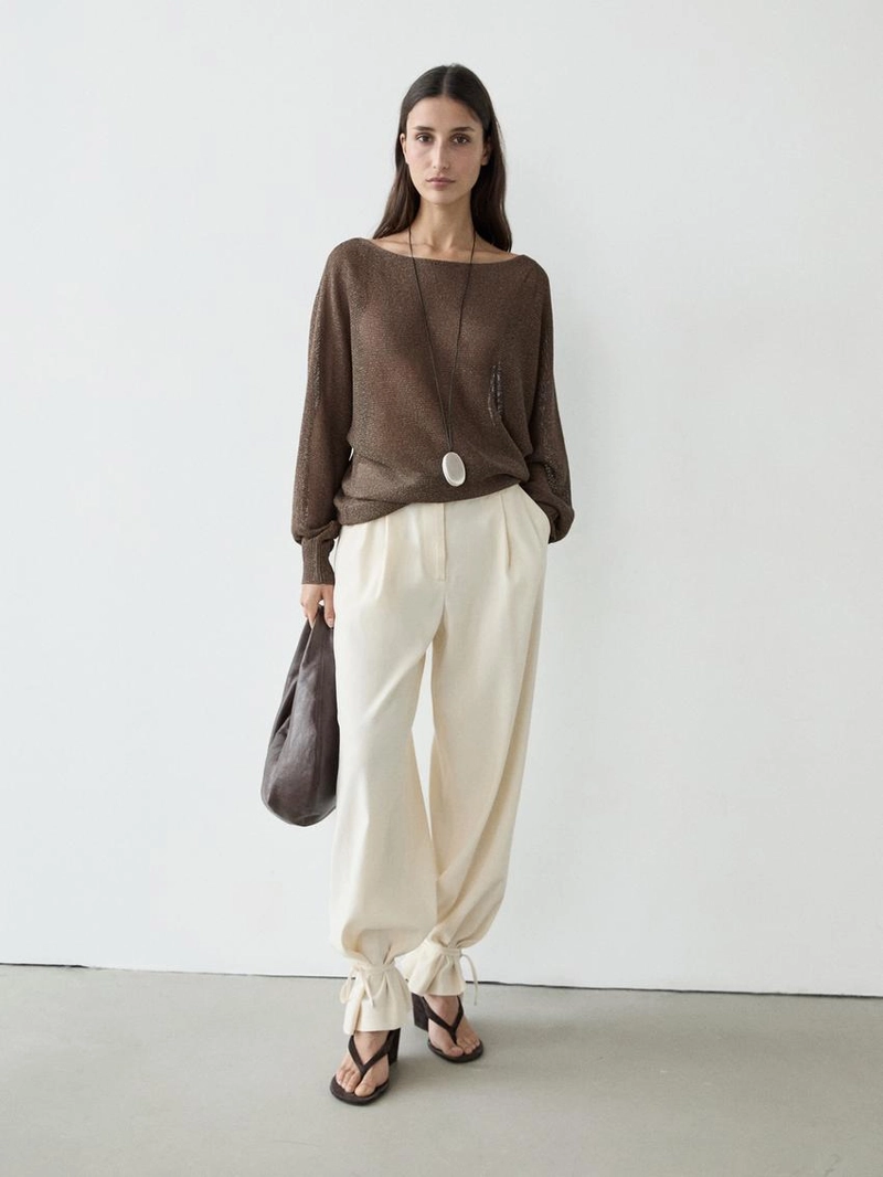 Джемпер из вязаного хлопкового микса