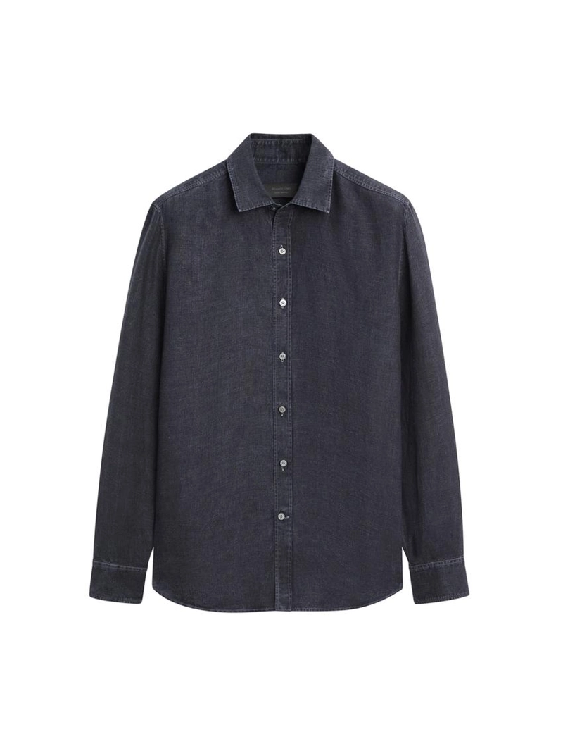 Рубашка регулярного кроя из 100% льна