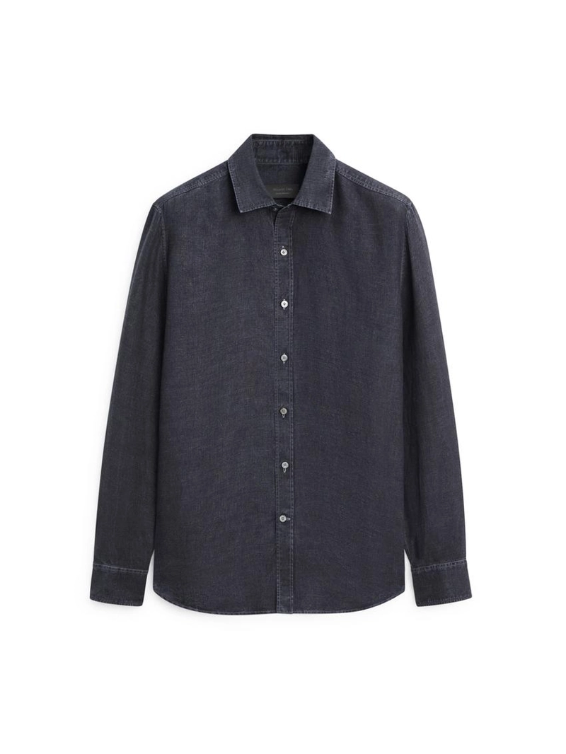 Рубашка регулярного кроя из 100% льна