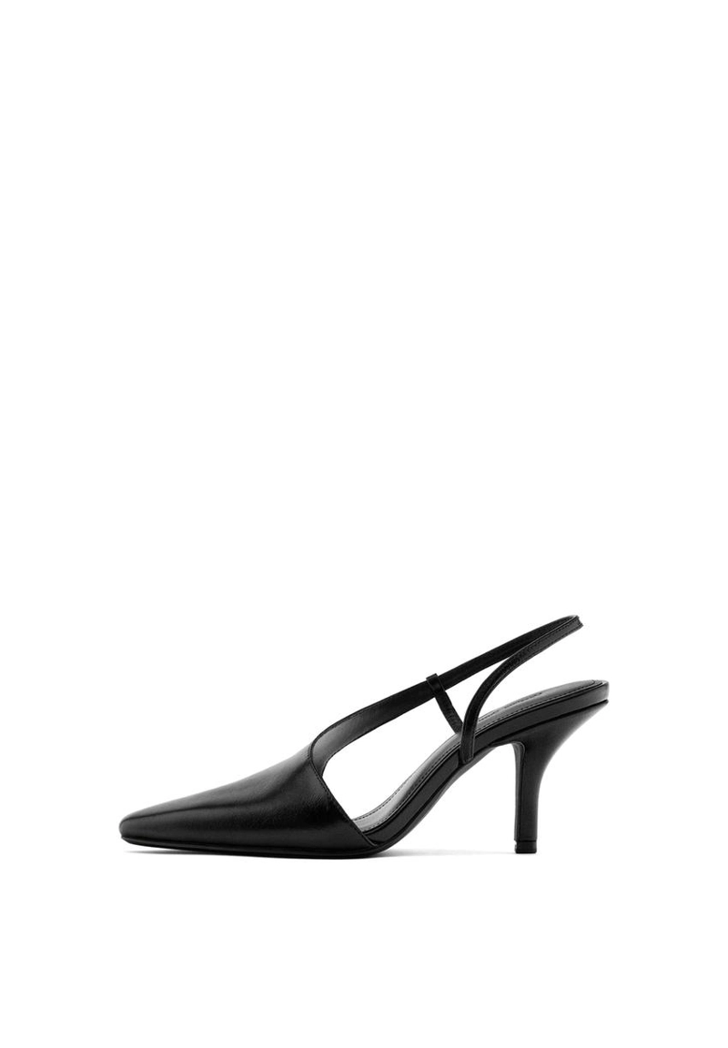 Асимметричные туфли на высоком каблуке