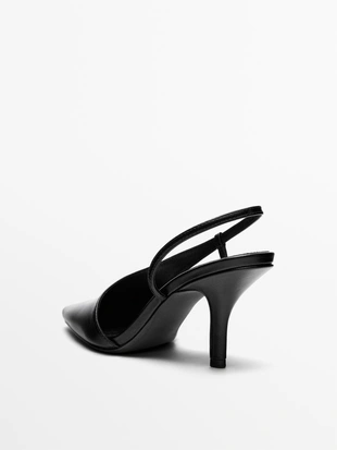 Асимметричные туфли на высоком каблуке- Заказать в России