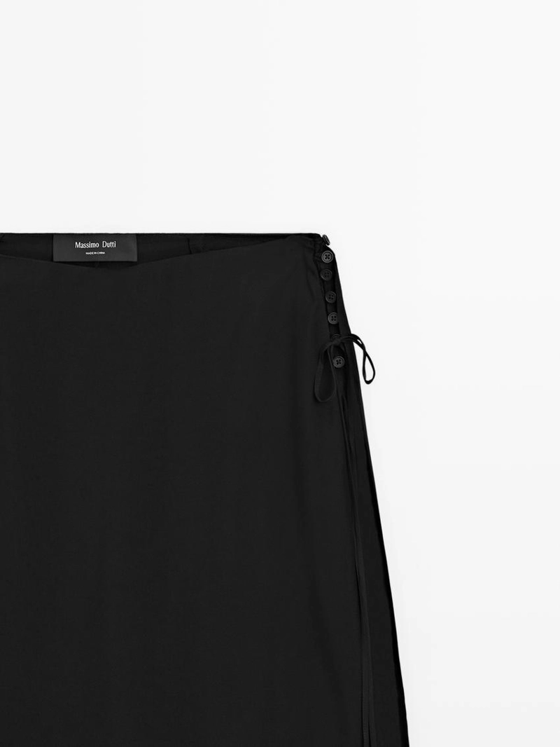 Юбка-шорты из 100% шелка