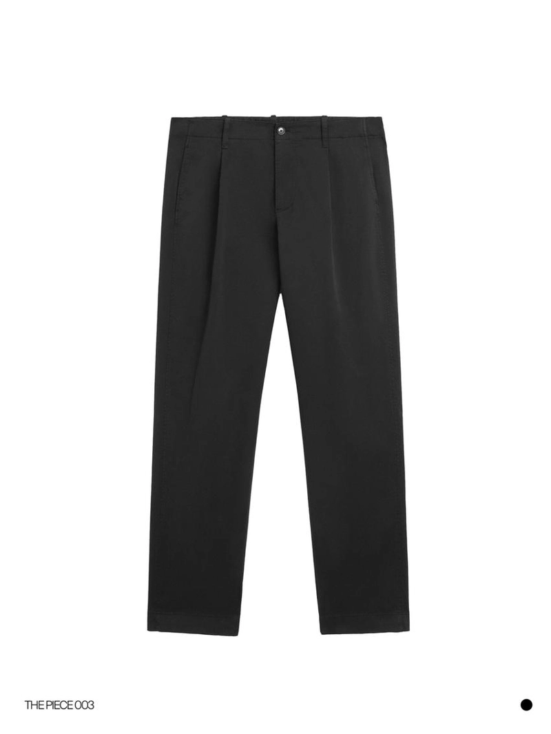 Хлопковые брюки модели barrel fit