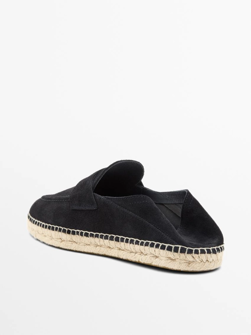 Эспадрильи из разделанной кожи с деталью монетки