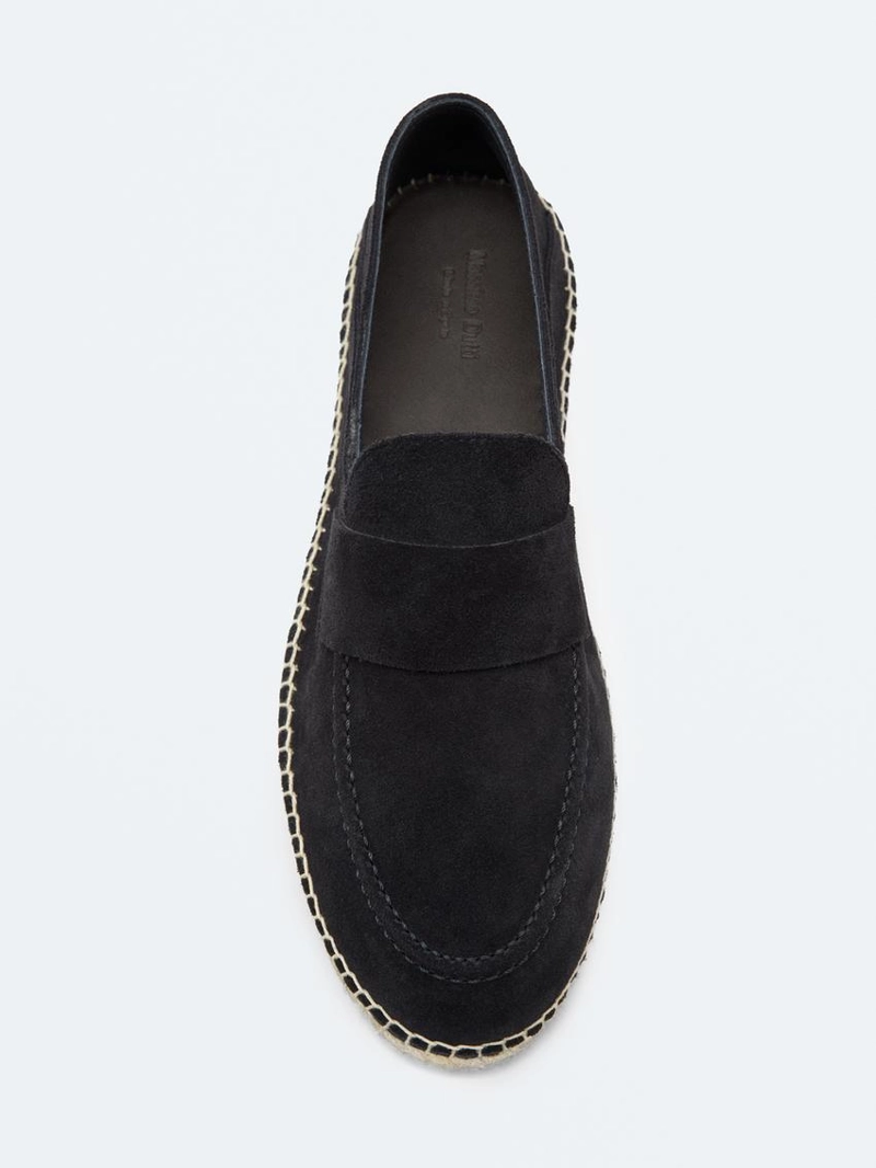 Эспадрильи из разделанной кожи с деталью монетки