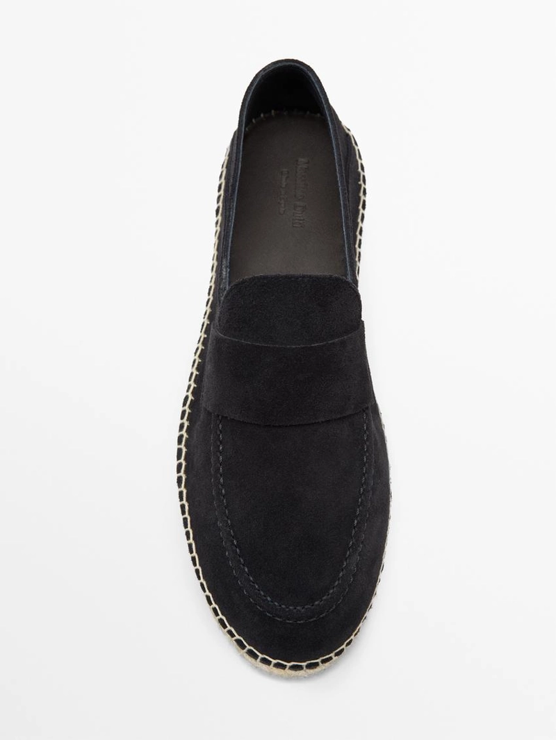 Эспадрильи из разделанной кожи с деталью монетки