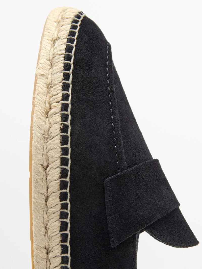 Эспадрильи из разделанной кожи с деталью монетки