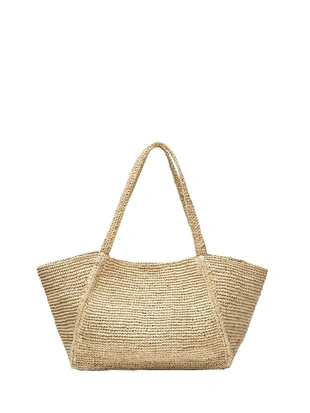 Сумка из 100% рафии среднего размера- Заказать в России