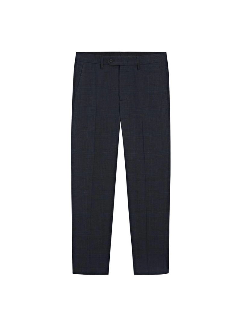 Брюки костюмные из прохладной шерстяной смеси в клетку