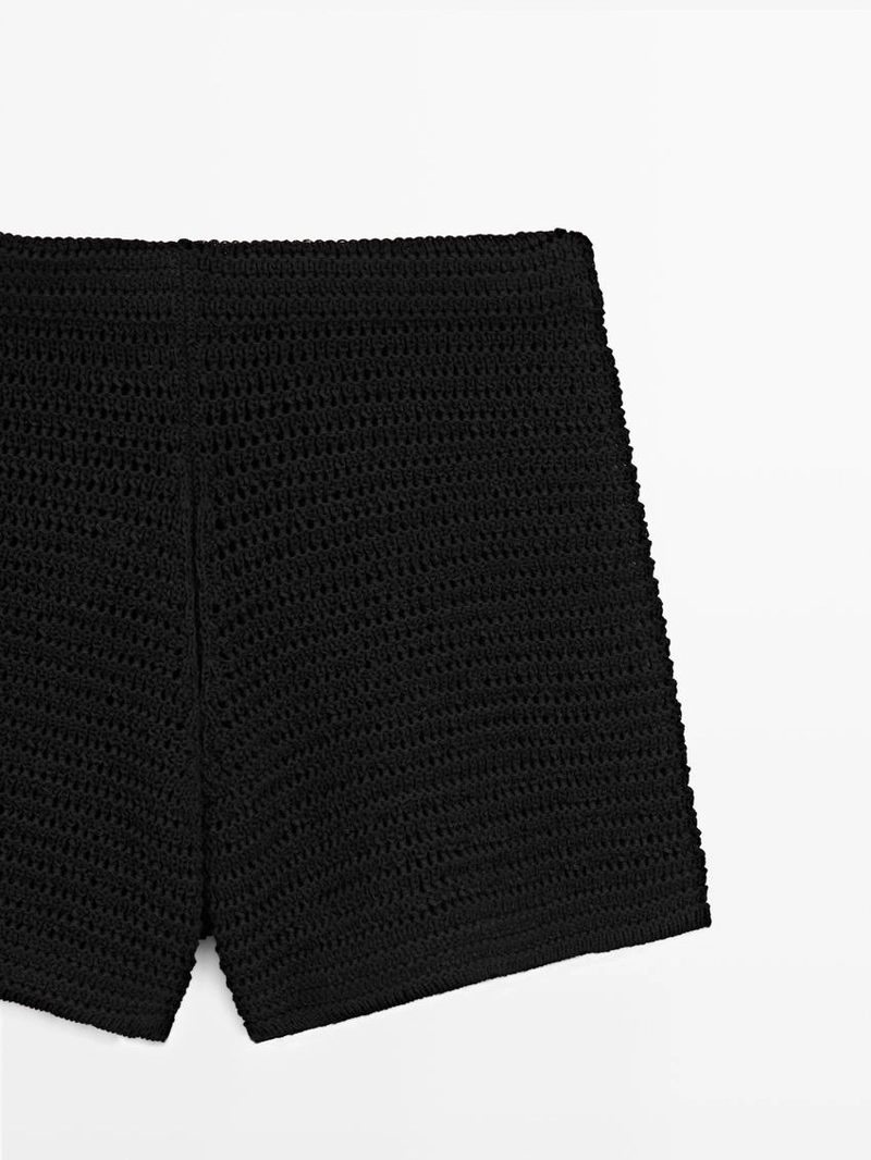 Шорты-бермуды из хлопкового трикотажа