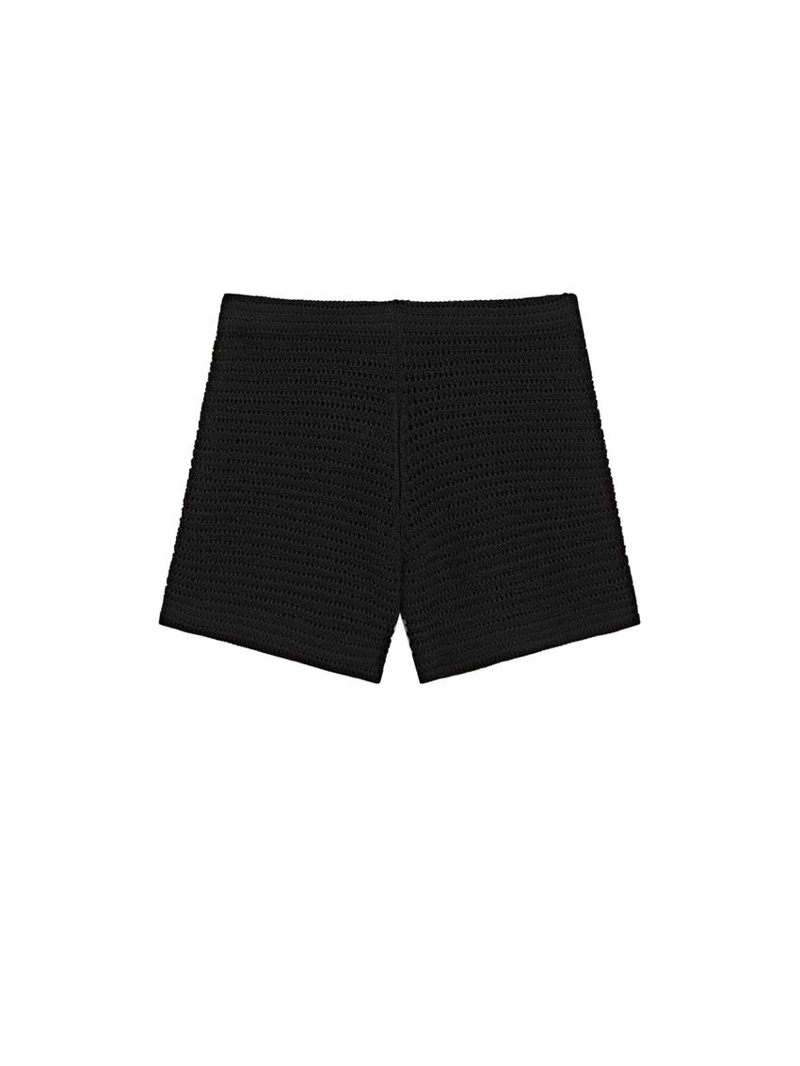 Шорты-бермуды из хлопкового трикотажа